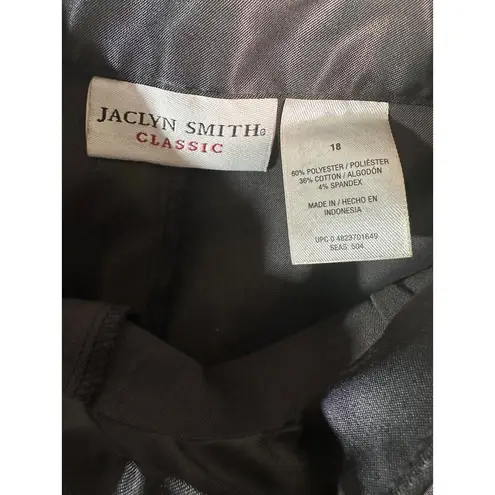 Jaclyn Smith Classic Black Dress Pants Professional Work Wear Size 18