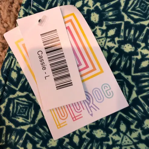 LuLaRoe  Cassie green multicolor NWT Pencil Skirt size large