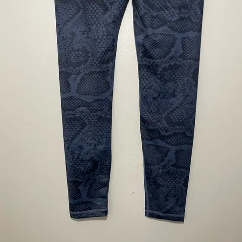 Allfenix Indie Python Snakeskin Leggings Blue