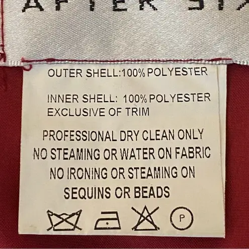 After Six red Taffeta A-line semi-formal or bridesmaid dress. Size 12. EUC