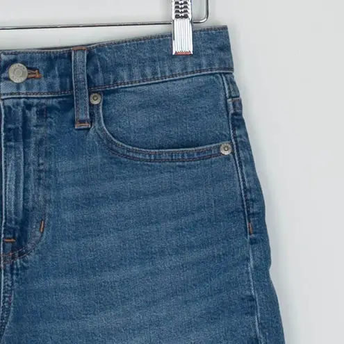 J.Crew  Womens High Rise Denim Shorts Size 25 Blue Wash Frayed Hem Casual Boho