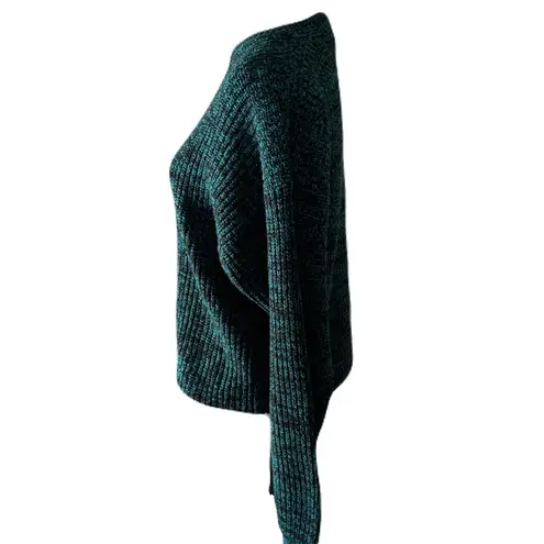 Vintage Thunder Bay Teal & Black Slouchy Boatneck Sweater | XL | EUC Blue