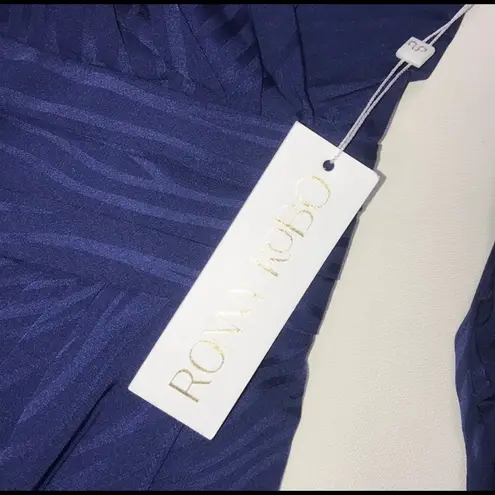 Ronny Kobo Shanaya Dress Blue Medium