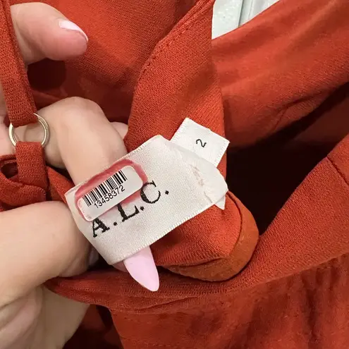 ALC Frank A.L.C. Orange Crepe Margot Gown Size 2 US $595