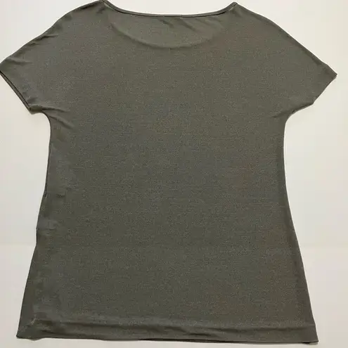 Max Mara Italy Rayon Blend Tee Size L