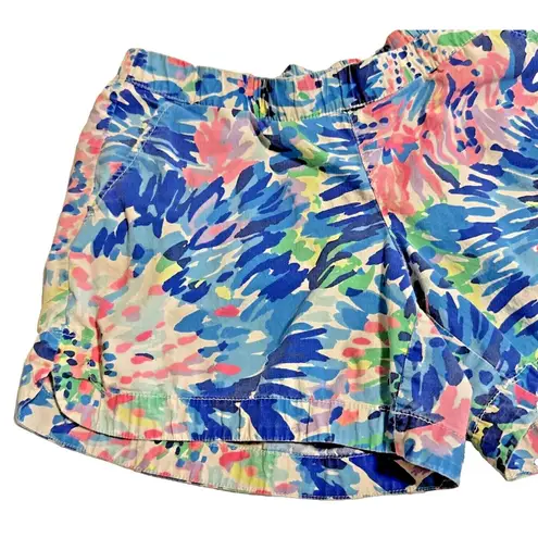 Lilly Pulitzer  Shorts Womens Small Blue Ocean View Board Shorts Casual Beach‎