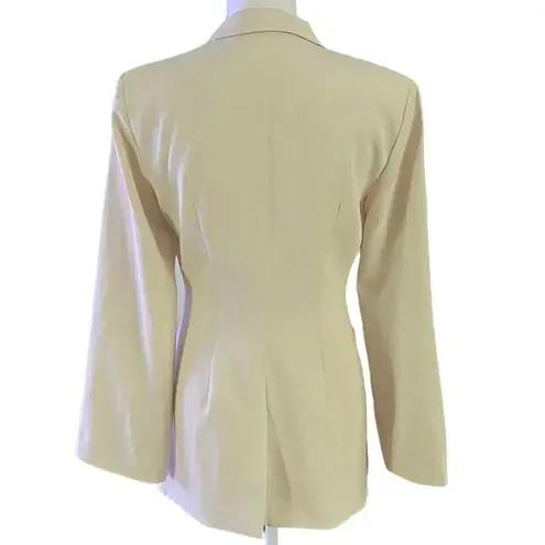 Keepsake The Label Size XS 0 2 Farrah Blazer Ruched Oatmeal Cream