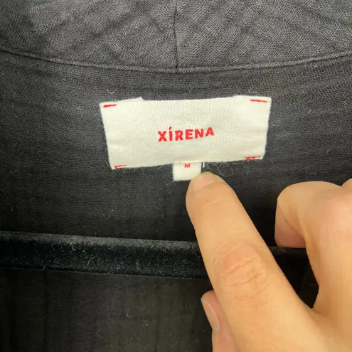 XiRENA Qwynn Shirt Cotton Muslin Black Size Medium
