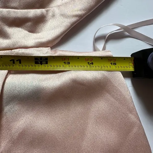 Jill Stuart Jill Jumpsuit | Blush Satin | Sz 8 | Wide leg | rose | Open Back