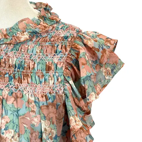 En Saison Adelina Smocked Floral Top