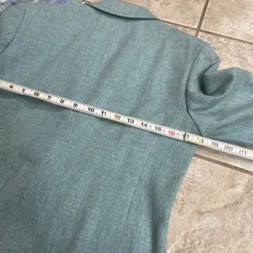 Pendleton Women's 2 Piece Plaid Wool Blazer Skirt Set Size 12 Blue Purple plaid