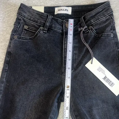 Rolla’s Westcoast Ankle Mid Rise Skinny Jeans Dusty Black Size 25 NWT