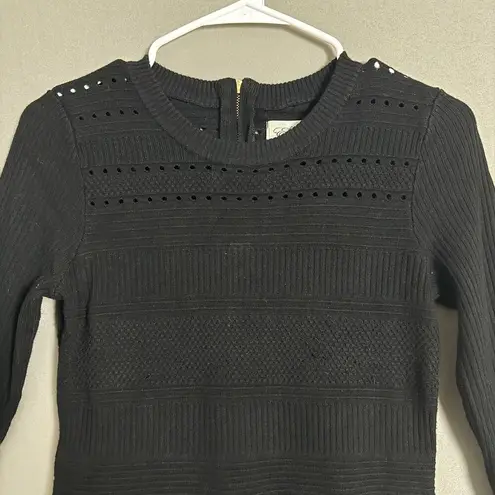 Eliza J sz M black knit mini dress