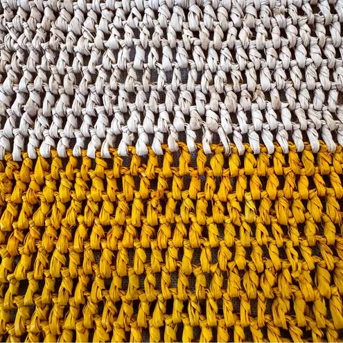 NWT Mar Y Sol Montauk Straw Large Tote in Sunflower Tan