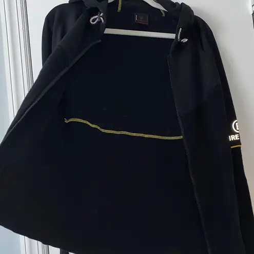 Bogner Women's Wool Mid Layer Zip Hoodie Black