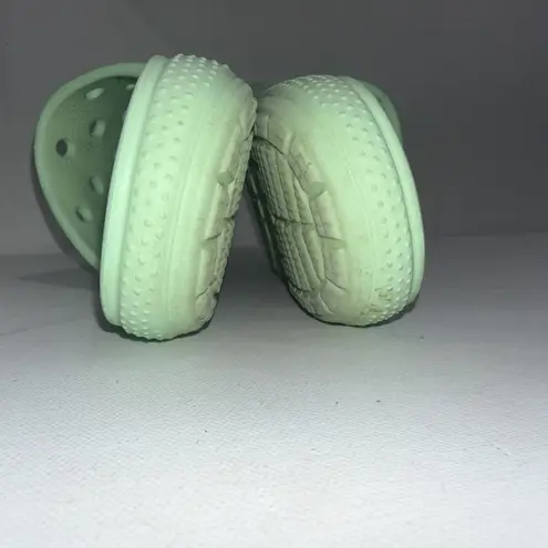 Crocs Iconic Comfort  Slides Sandals Green Waterproof Size W8 M6 Unisex Shoes - Image 10