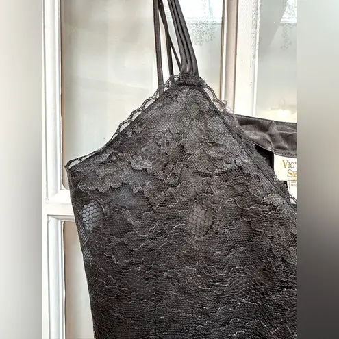 Victoria's Secret Vintage Victoria’s Secret Gold Label Black Lace Crop Camisole Lingerie Size M