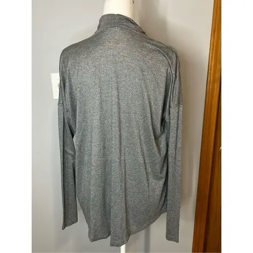 Splendid  silver metallic shimmer cowl neck shirt size‎ M BIN J