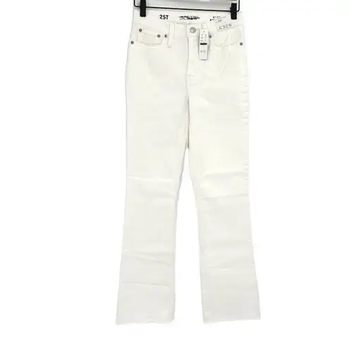 J.Crew NWT  Womens White 9" Demi Boot Crop Jeans Size 25T - Image 3