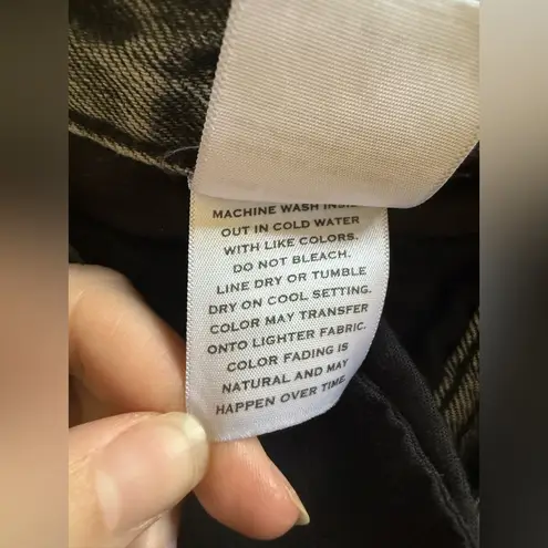 NWOT SLVRLAKE Hero Jeans Midnight Rider Dark Gray Distressed Jeans Size 28