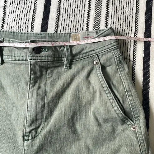 Gap  Green Barrel Khaki High Rise 90s Preppy Boho Tapered Jeans size 00