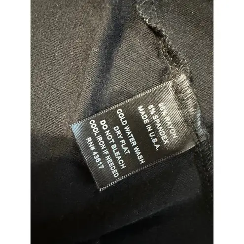 Storm Black Open Front Duster Cardigan Short Sleeve Waterfall Hem Womens Size undefined