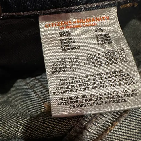 Citizens of Humanity  Denim Jeans Dani Cropped Stretch Blue Size 30