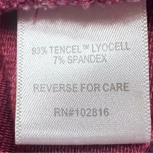 Garnet Hill Mock Neck Sleeveless A-Line Split Hem Stripe Tunic Top Size Medium