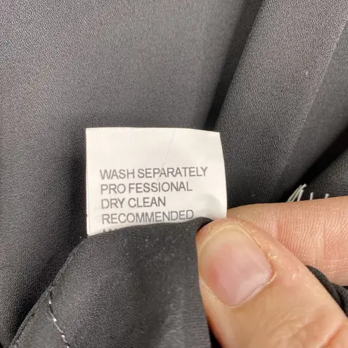 Simply Couture Top Womens S Black White Lace Button Up Long Sleeve Lightweight