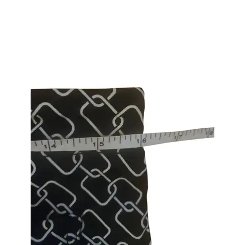 Jules & Leopold Wide Leg Pants Black White Chain Print Size LG