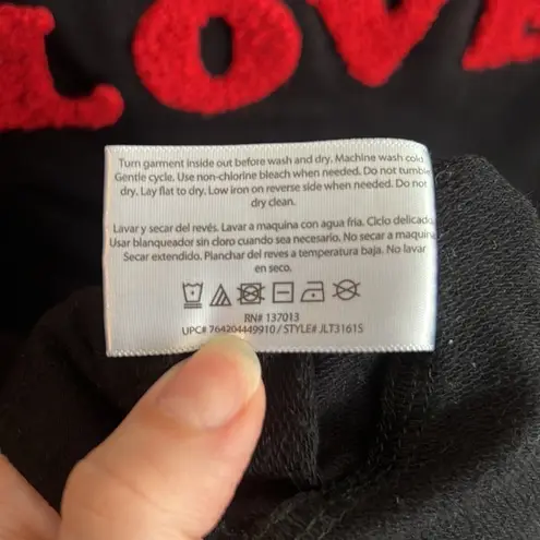 Isaac Mizrahi  “All We Need is Love” Sweatshirt