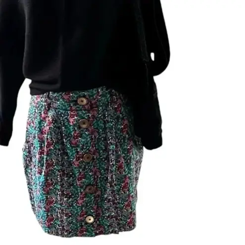 Cooperative Y2K Floral Micro Mini Skirt Sz S Coquette Cottagecore Preppy Vibes