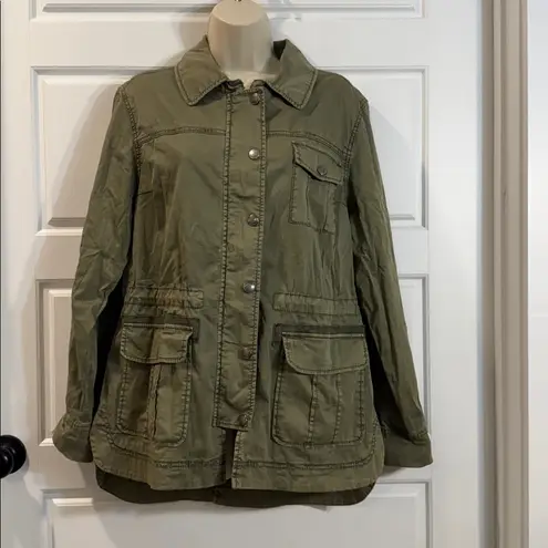 Anthropologie  Marrakech Green Geneva Anorak Jacket SMALL