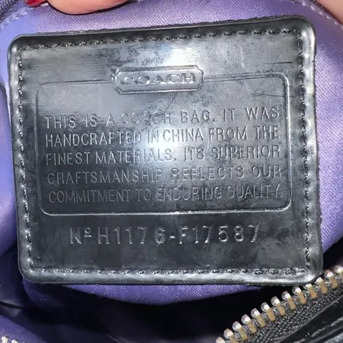 Coach This is a black  Daisy Pop Optic Signature Applique Tote Bag with patent