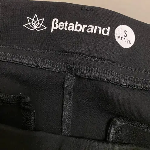 Betabrand Black Dress Yoga Pull On Pant Flare Leg Size Petite Small