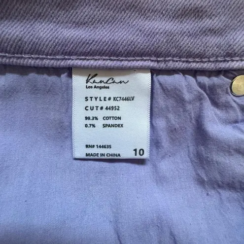KANCAN Zandria Ultra High Rise 90's Straight Leg Denim Jeans Lavender NWT 10 30W Purple Size 30