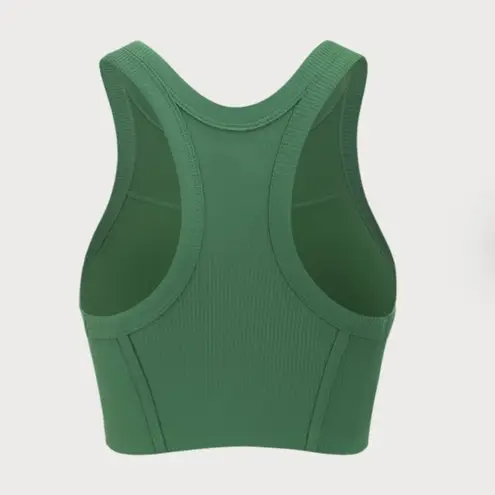 BERLOOK Green Round Neck Tank Top