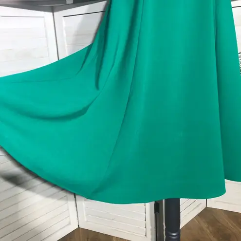 Black Halo NWOT Perth Dress Halter Full Swing Midi Fit-and-Flare Emerald Green 4