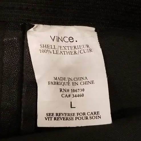 Vince 💕💕 100% Leather Leggings Pants Black L
