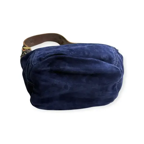 Limited Edition: Tylie ᪣ Y2K Utility Suede Hobo Bag ᪣ Pyramid Stud Strap ᪣ Blue