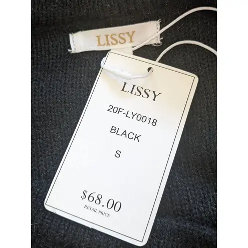 Lissy Black Sweater Size Small NWT Black Shimmer Sweater