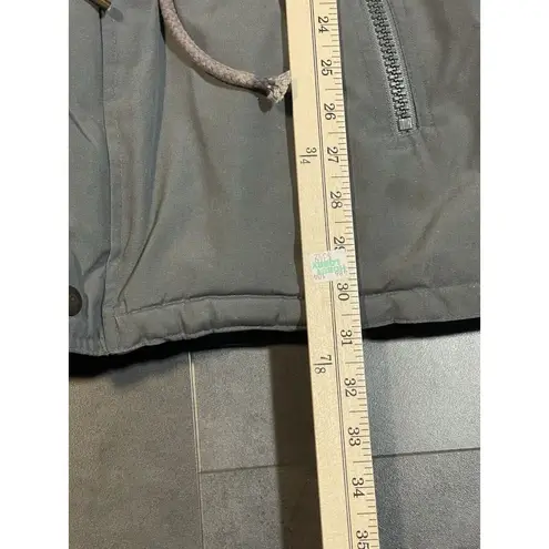 Reversible longline quilted jacket coat Size XL. Gray And Blue