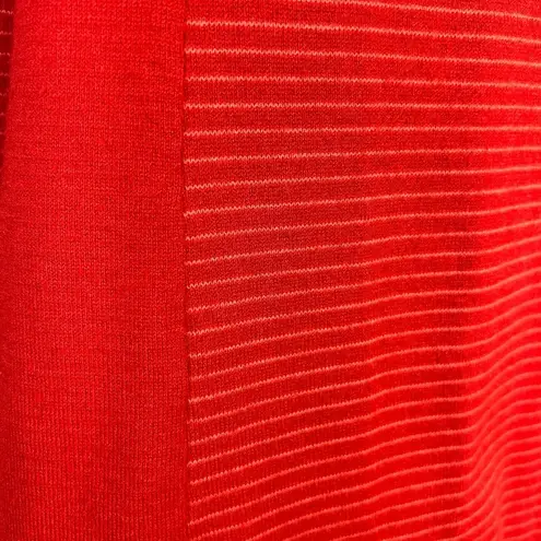 Duluth Trading S'no Sweat Turtleneck Sweater Large Women Orange Stripe Coolmax