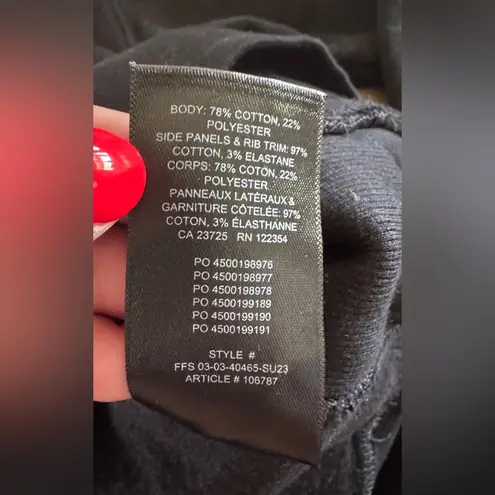 Aritzia TNA Cozy Fleece Boyfriend fit 1/4 Zip Sweatshirt black size XS