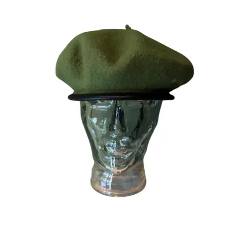 Rocawear VTG Olive Wool Beret Hat Y2K Streetwear Hip Hop Urban Fashion Cap 2000s