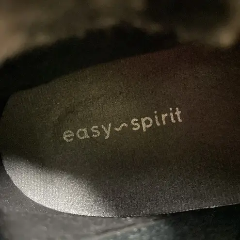 Easy Spirit Black Suede and Faux Fur Side Zip Ankle Boots Women’s Size 7M