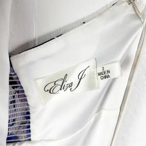 Eliza J Chiffon Floral Print Halter Tie Pleated Skirt Maxi Dress, Size 2