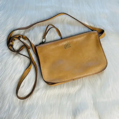 Madewell Nude Leather Simple Crossbody Bag Tan