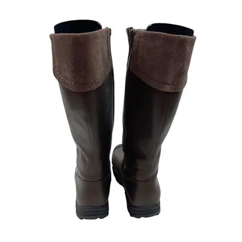 Keen Laken Boots Brown Leather Tall Equestrian Riding Ranchwear Waterproof EU 35