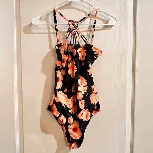 Tori Praver FINAL PRICE
 Komodo Floral Macrame Swimsuit